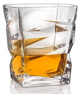 Crystal Bohemia ZIG ZAG poháre na whisky 300 ml, 6 ks