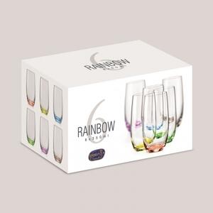 Crystalex Farebné poháre Club Rainbow 350 ml, 6 ks