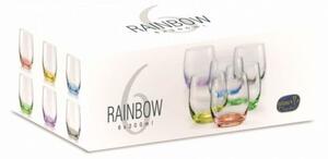 Crystalex Farebné poháre Club Rainbow 300 ml, 6 ks