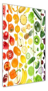 Vertikálny foto obraz sklo tvrdené Ovocie a zelenina