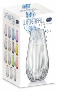 Crystalex Sklenená váza WATERFALL 305 mm