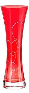 Crystalex Sklenená váza LOVE2 195 mm