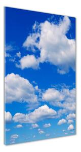 Vertikálny foto obraz fotografie na skle Mraky na nebi