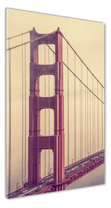 Vertikálny foto obraz sklenený Most San Francisco