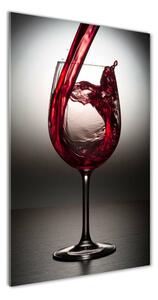 Vertikálny foto obraz fotografie na skle Červené víno