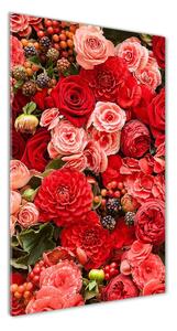 Vertikálny foto obraz fotografie na skle Kytice kvetov