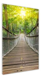 Vertikálny foto obraz sklenený Visiace most osv-90157224