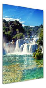 Vertikálny foto obraz sklenený Vodopád Krka osv-92934711