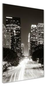 Vertikálny foto obraz sklenený Los Angeles noc