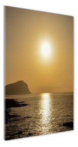 Vertikálny foto obraz sklo tvrdené Západ slnka mora