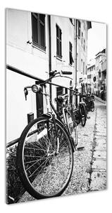 Vertikálny foto obraz sklenený Mestské bicykle