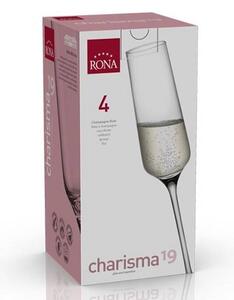 Rona Poháre na šumivé víno CHARISMA 190 ml, 4 ks