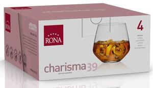 Rona Poháre na whisky CHARISMA 390 ml, 4 ks