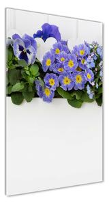 Vertikálny foto obraz sklenený Fialové kvety osv-99973378