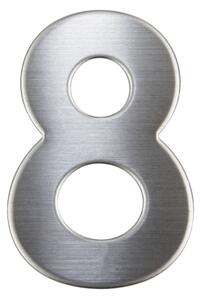Domové číslo "8", RN.75L, nerez