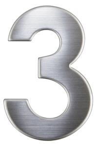 Domové číslo "3", RN.75L, nerez