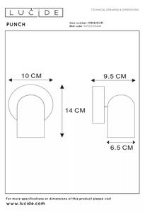 Lucide 13958/01/31 - Bodové svietidlo PUNCH 1xGU10/35W/230V biela