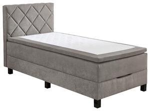 BOXSPRINGOVÁ POSTEĽ, 100/200 cm, sivá Carryhome - Postele