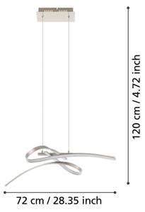 Eglo 32853 - LED luster na lankách SYMPHONIE LED/18,9W/230V