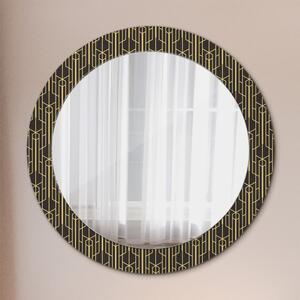 Okrúhle ozdobné zrkadlo na stenu Abstraktný