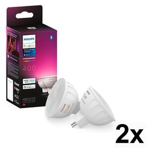 SADA 4x stmievateľných LED RGBW žiaroviek Philips Hue WACA GU5,3/MR16/6,3W/12V