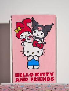 Sinsay - Bavlnený uterák Hello Kitty and Friends - pastelová ružová