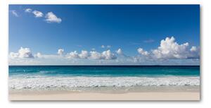 Foto obraz sklo tvrzené pláž Seychely osh-116222008