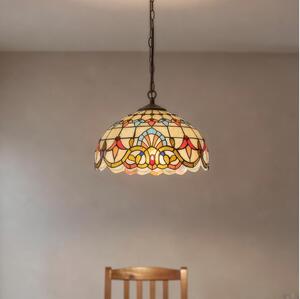 Brilagi - Tiffany vitražový luster na reťazi MIRABELLA 1xE27/60W/230V, priemer 40 cm