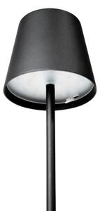 LED RGBW stmievateľná vonkajšia lampa LED/1,5W/4000 mAh 3000K IP44 čierna