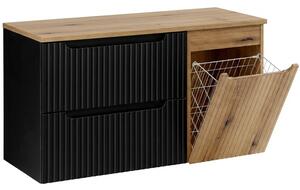NOVA BLACK 82-100-B3-DE skrinka pod umývadlo s košom 100 cm