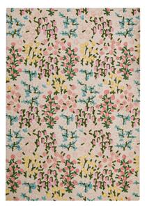 Krémový ručne tkaný vlnený koberec 160x230 cm Emilia Floral – Flair Rugs