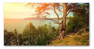Foto obraz sklenený horizontálny jazero Škandinávia