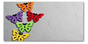 Foto obraz sklo tvrzené farební motýle osh-128188702