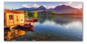 Foto obraz sklo tvrzené Jazero v horách osh-132044715