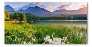 Foto obraz sklo tvrzené Jazero v horách osh-132044100