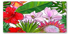 Foto-obraz fotografie na skle Havajské kvety osh-135437708