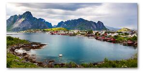 Moderný sklenený obraz z fotografie Lofoty v Nórsku
