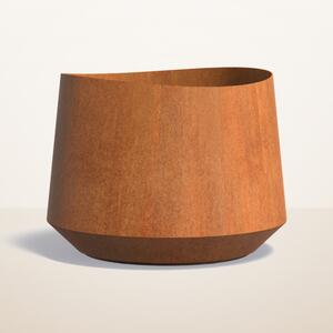 Cortenový vysoký kvetináč Vela Ø 800 × v 600 mm