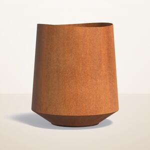 Cortenový vysoký kvetináč Vela Ø 700 × v 800 mm