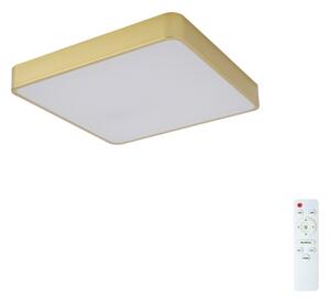 Brilagi-LED stmievateľné stropné svietidlo POOL LED/36W/230V 3000-6000K 40x40 cm zlaté + diaľkové ovládanie
