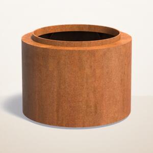 Cortenový kvetináč Rondo Ø 800 × v 600 mm