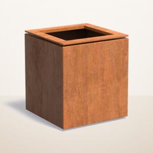 Cortenový kvetináč Kubo 530 x 530 x 600 mm