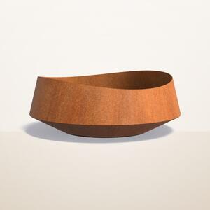 Cortenový vysoký kvetináč Vela Ø 1200 × v 450 mm