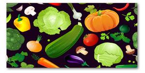 Foto obraz sklo tvrzené farebná zelenina osh-178769507