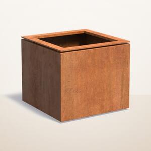 Cortenový kvetináč Kubo 680 x 680 x 600 mm