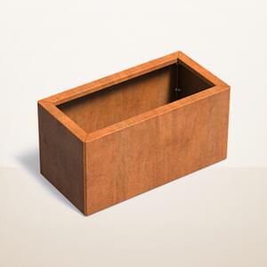 Cortenový vyvýšený záhon stavebnicový 800 × 400 × v 400 mm