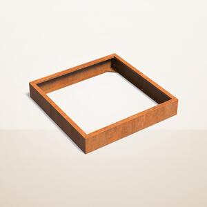 Cortenový vyvýšený záhon stavebnicový 1200 × 1200 × v 200 mm