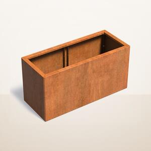 Cortenový vyvýšený záhon stavebnicový 1200 × 500 × v 600 mm