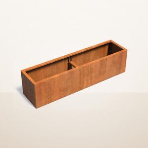 Cortenový vyvýšený záhon stavebnicový 2000 × 500 × v 500 mm