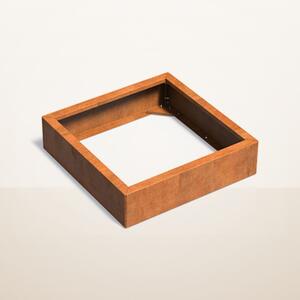 Cortenový vyvýšený záhon stavebnicový 800 × 800 × v 200 mm